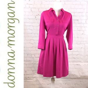 Donna Morgan - A-line Button Dress